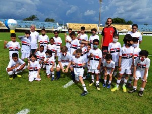 Primeiro jogo oficial da Escola do SPFC Palmas