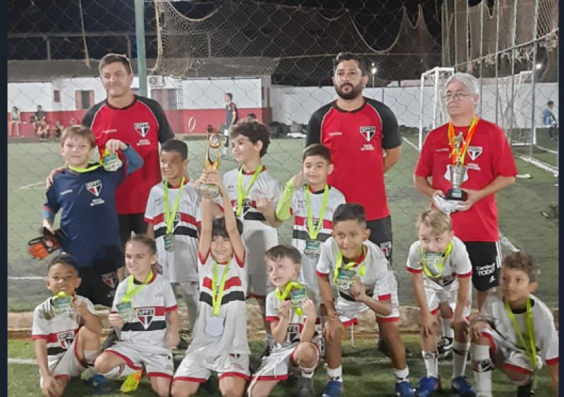 SPFC campeão no Sub-07 e vice no Sub-09 na Taça Tricolor