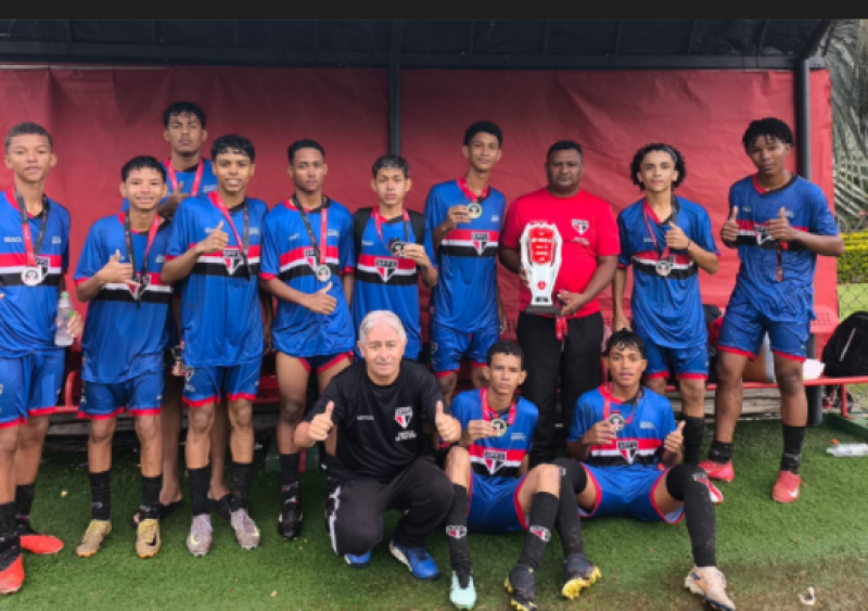 Escola do SPFC Palmas é vice-campeã da 8ª edição da Copa Tricolor
